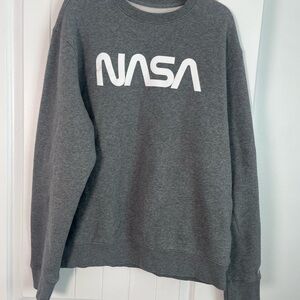 Alpha Industries Dark Gray NASA Crewneck Sweater